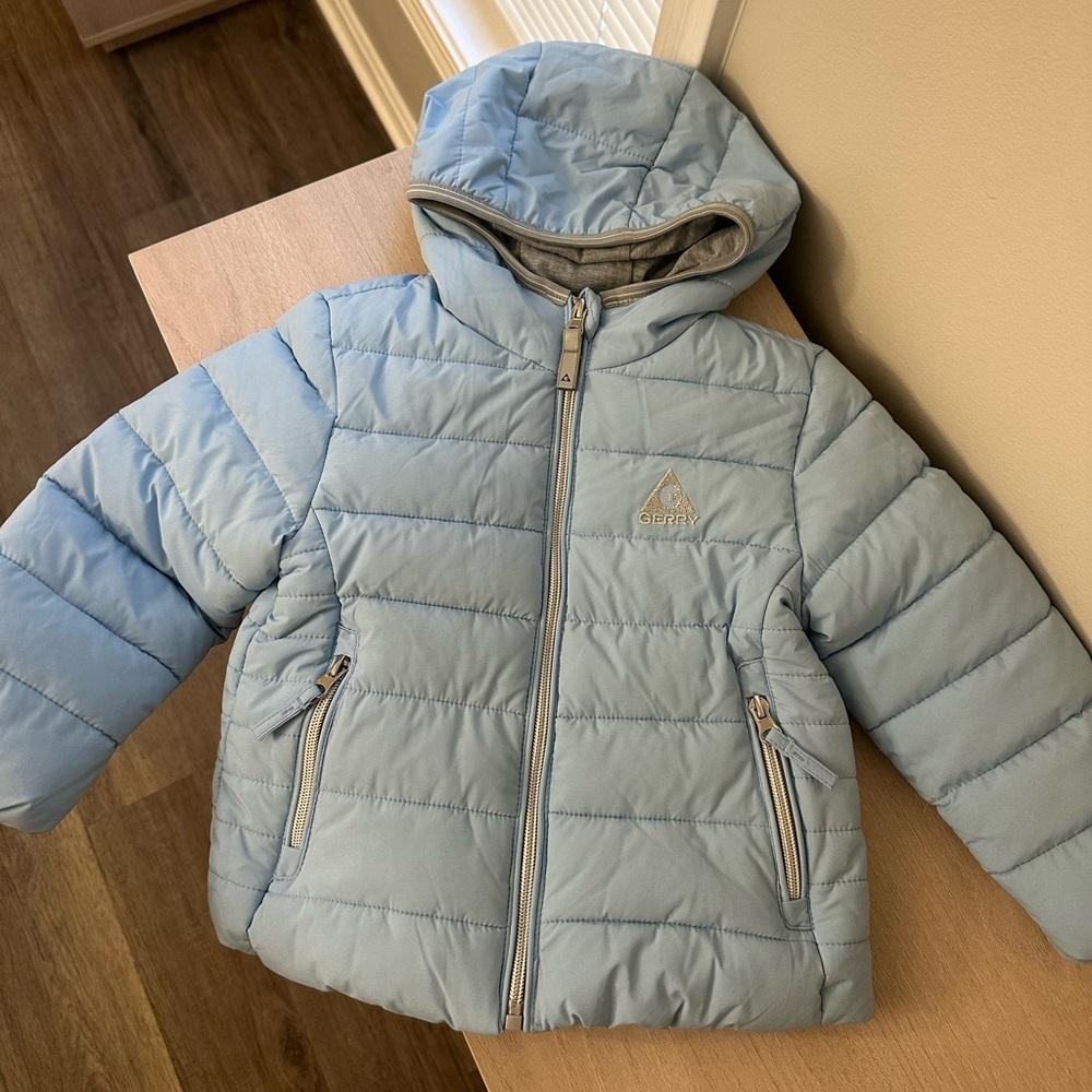Blue Puffer Coat - Toddler